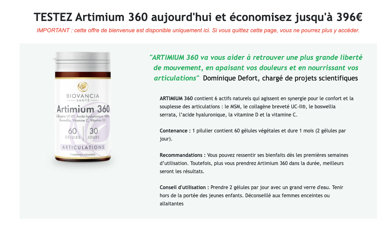 Artimium 360 avis