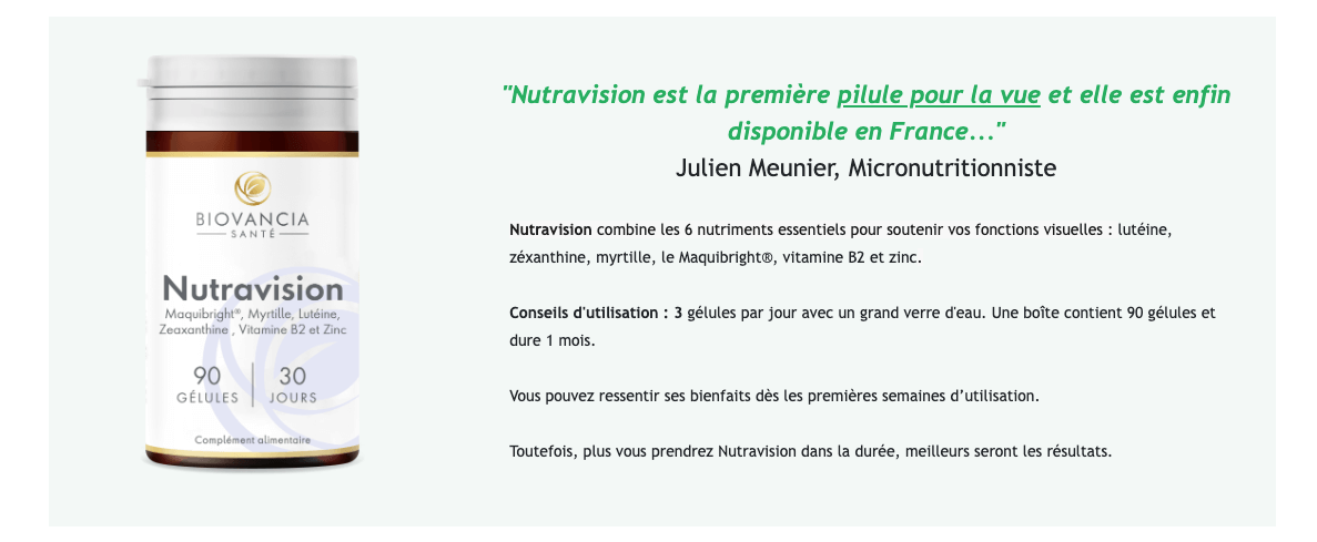 Nutravision avis
